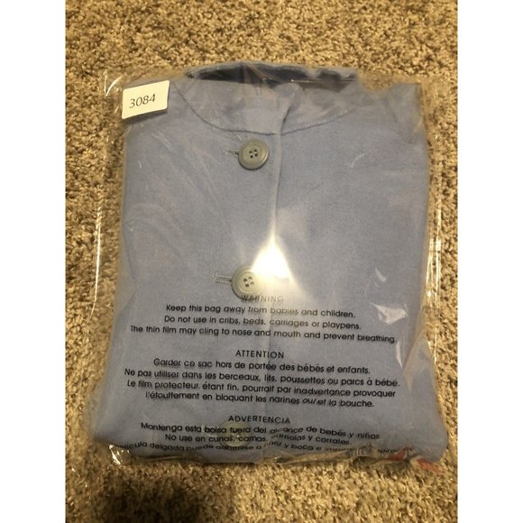 Alexandra Bartlett Women's 100% Wool Button Blazer Coat Jacket blue petites PM - Picture 16 of 16